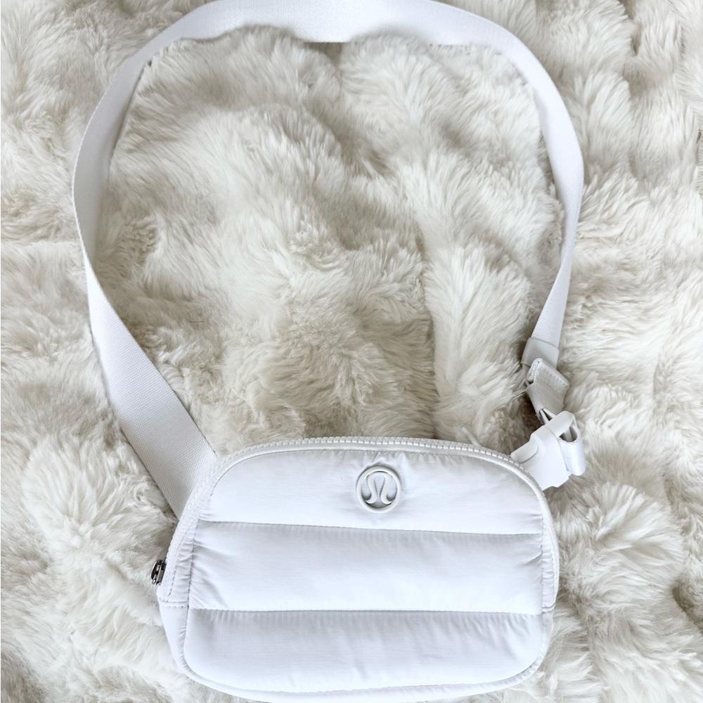 Lululemon Athletica White Quilted Crossbody Bag